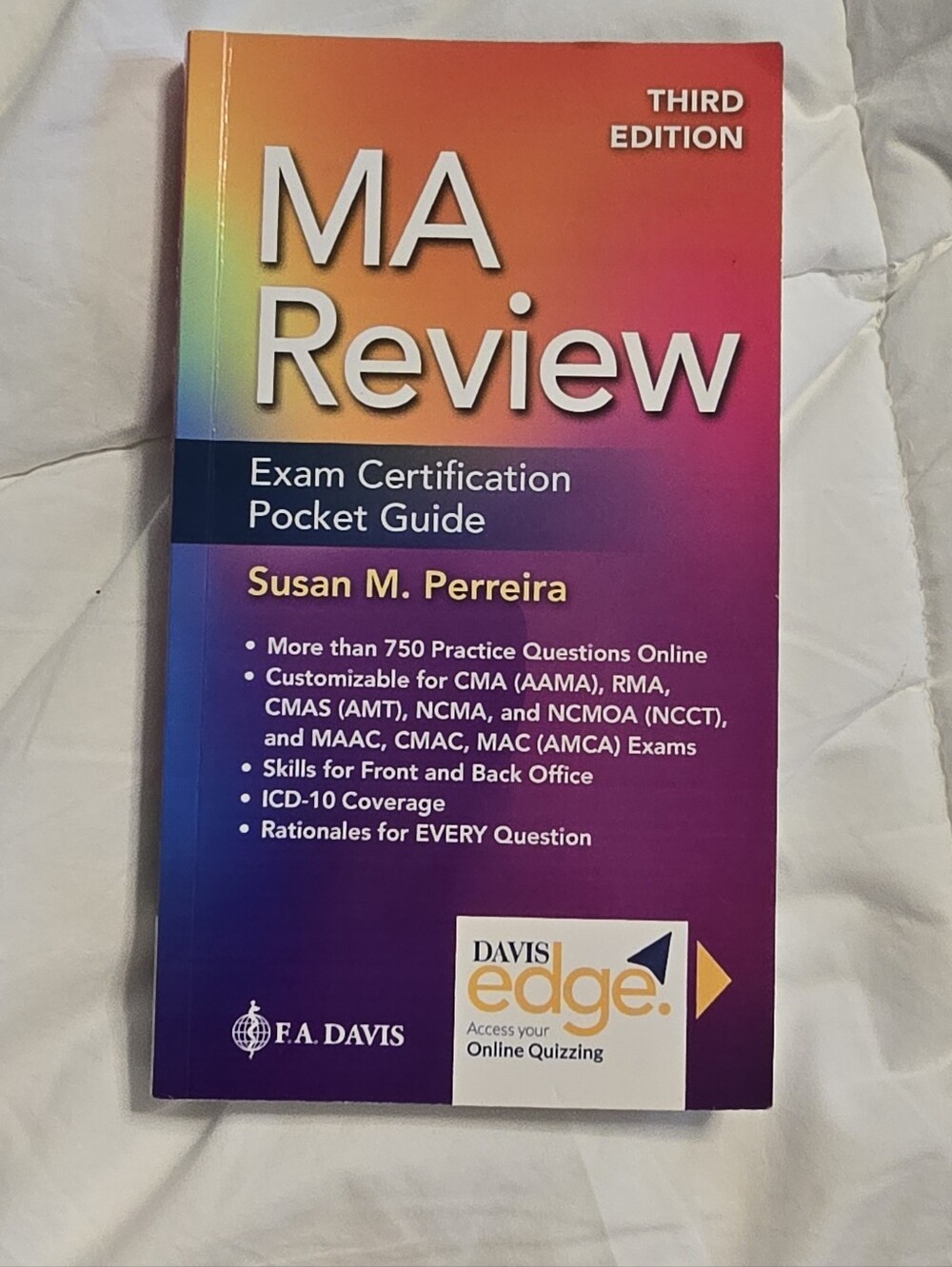 MA Review Exam Certification Pocket Guide by Susan M. Perreira